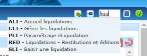 Exemple d'accès rapide